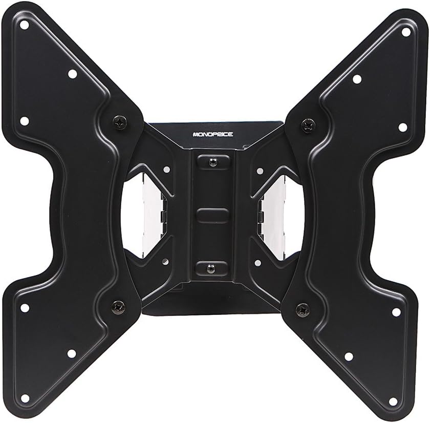 Discount 80% Monoprice Ultra-Slim Full-Motion Articulating TV Wall Mount Bracket - for TVs 32in to 55in Max Weight 66lbs Extension Range of 1.5in to 10.7in VESA Up to 400x400 Works with Concrete & Brick Black