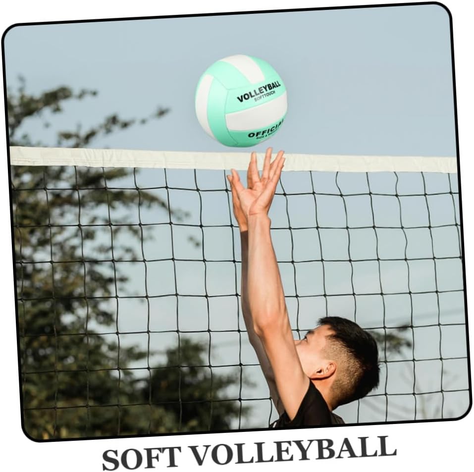 Holibanna Soft Volleyball for Adults 2Pcs Size 5 PU Training Ball Indoor Outdoor Practice Sports Beach Volleyball Equipment