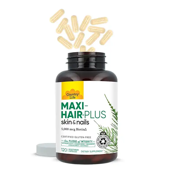 Maxi-Hair Plus Biotin, Supports Healthy Hair, Skin and Nails, Daily Supplement, 120 ct 5