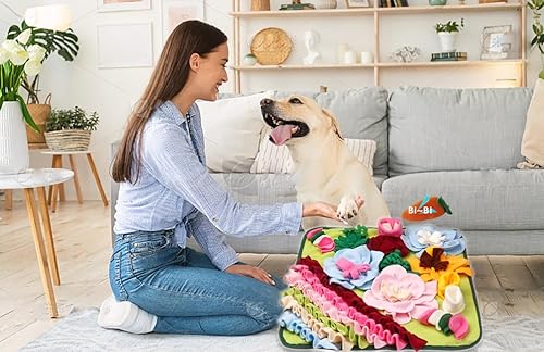 Miniatura 6 de Alfombrilla para olfatear perros y mascotas, alfombrilla para olfatear cachorros, juguetes interactivos de rompecabezas para perros pequeños,
