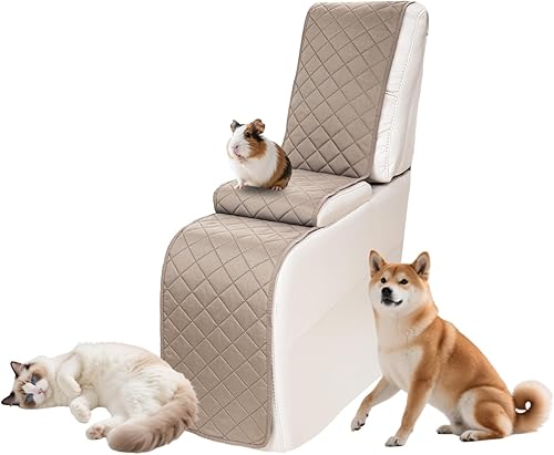 Miniatura 139 de Fundas impermeables para sofá reclinable seccional en forma de L, funda para sofá seccional reclinable de 7 piezas, antideslizante, lavable, juego