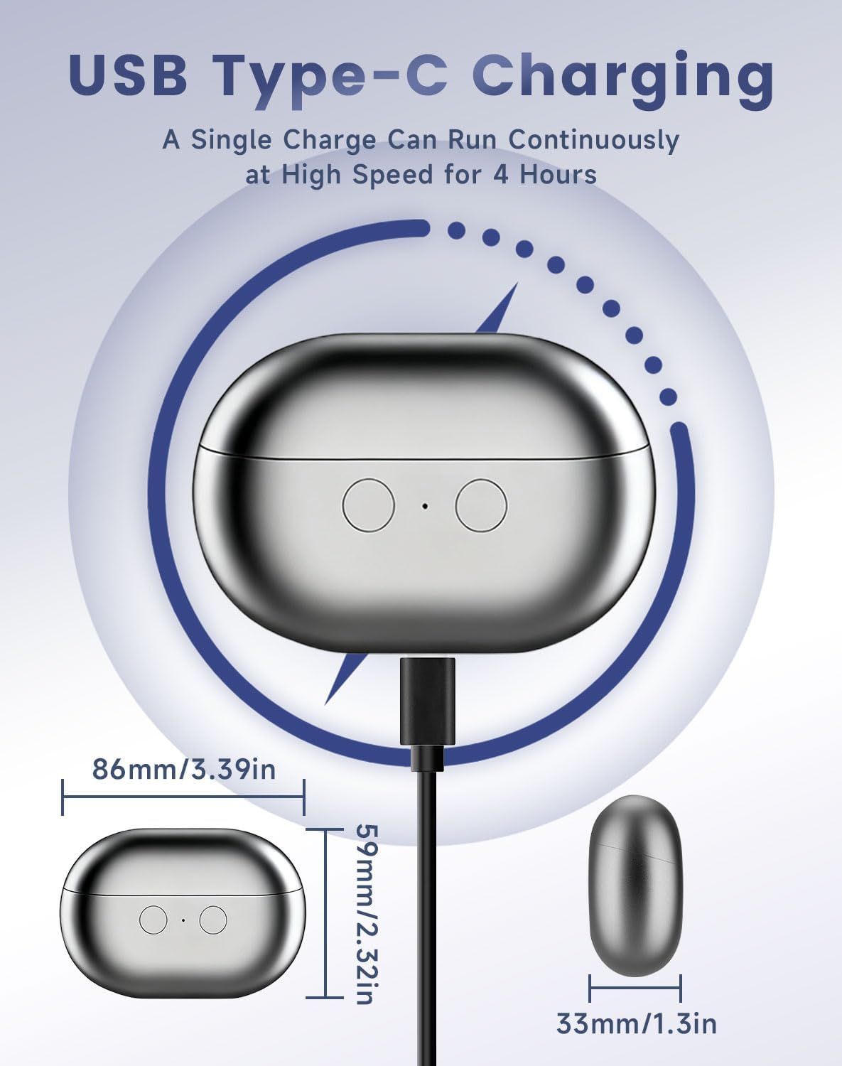 Cortauñas Eléctrico para Pies - Recortadora de Uñas, cortaúñas automático, Recargable, Cortador de Uñas Automático Profesional para Niños/Adultos/Ancianos (Gray)