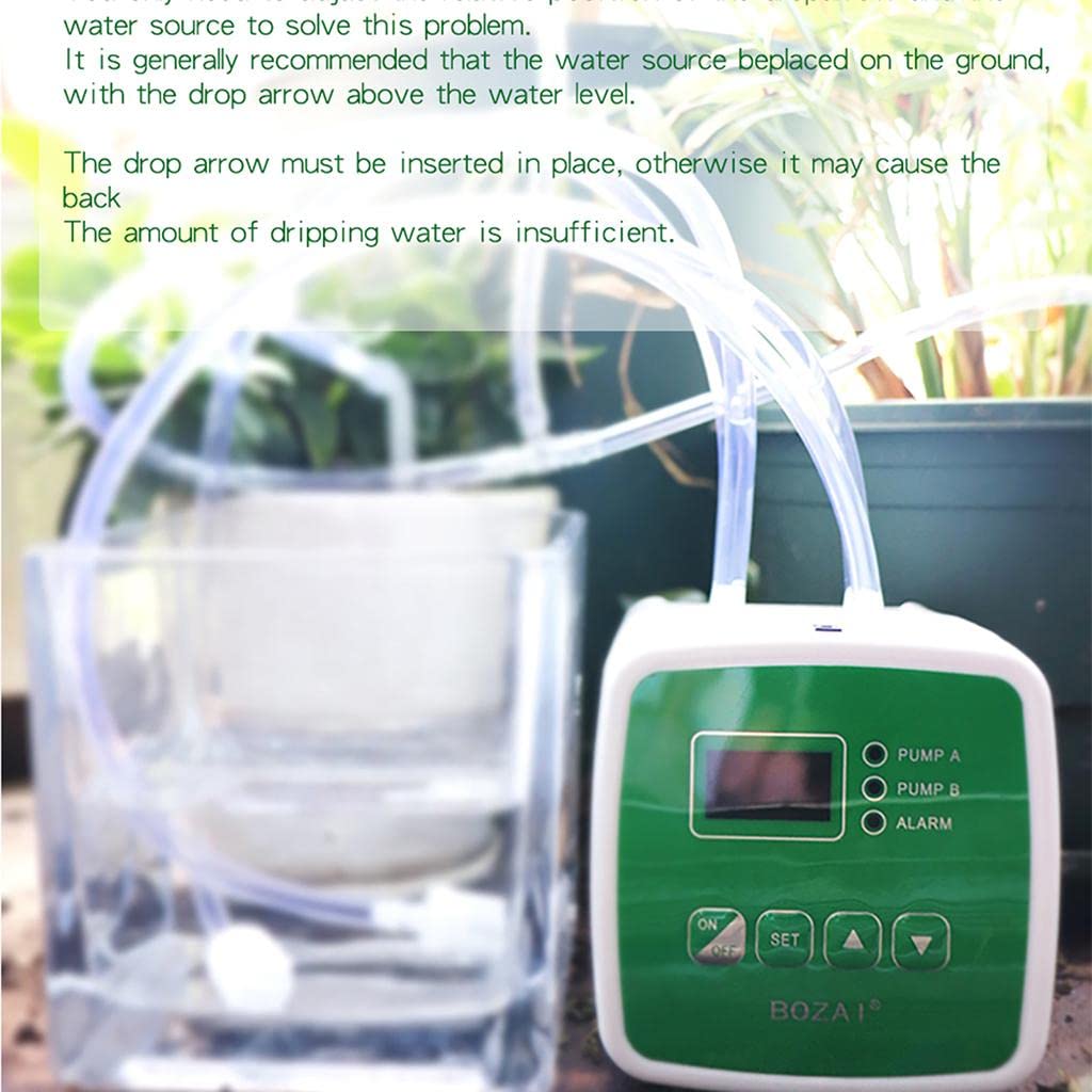 Automatic Watering System Drip Tape Irrigation Kit Double Pump Easy Use