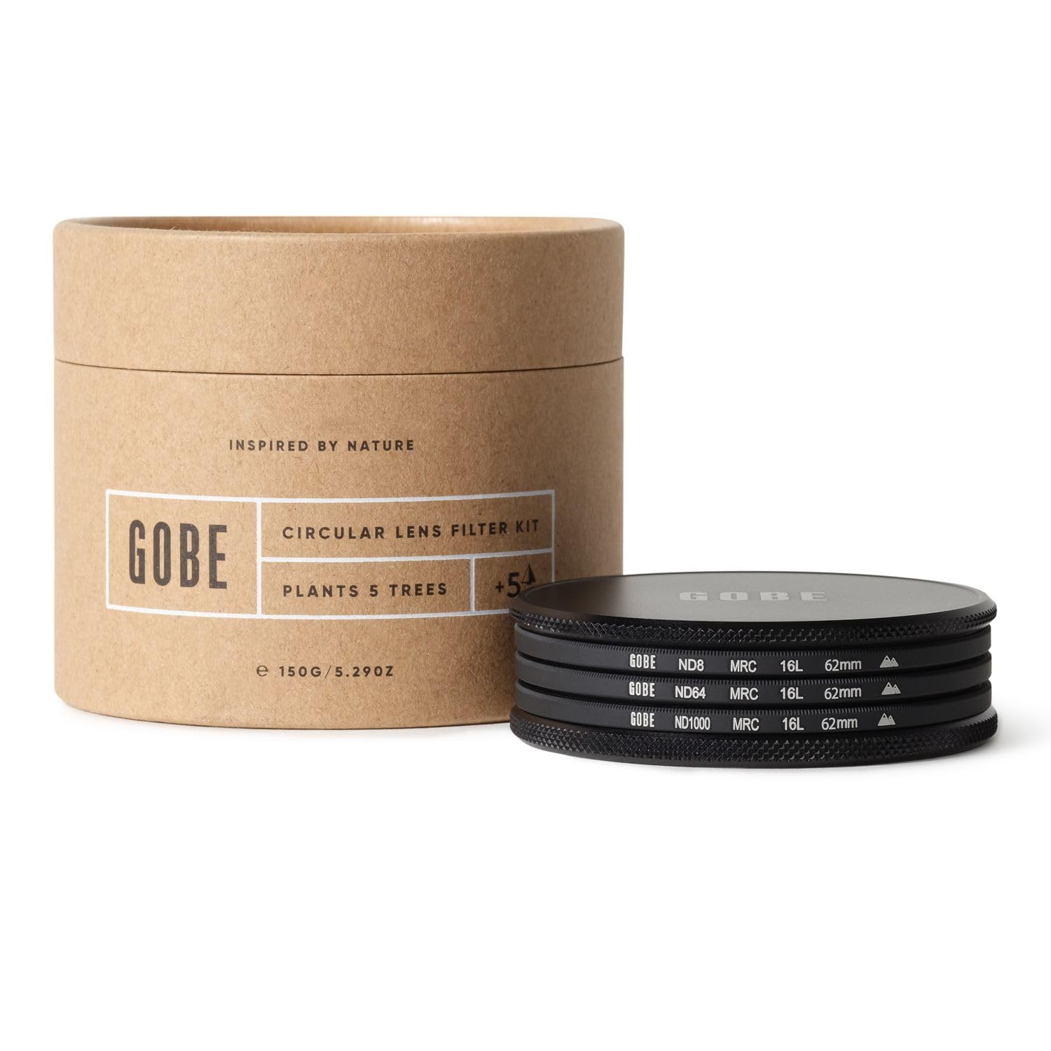 Gobe ND Filter Kit 62mm MRC 16-lagig: ND4, ND16, ND32