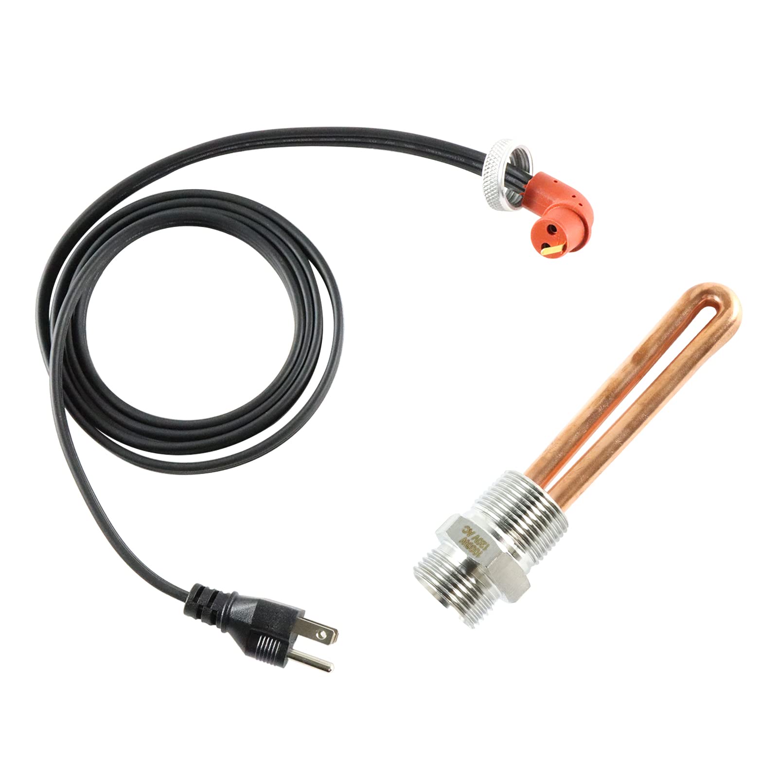 120V Engine Block Heater Cord 251919 With Cap For Ford Powerstroke Diesel E350 450 550 F250 F350 F450 F550 Dodge Ram 2500 3500 Cummins Diesel 5.9 6.7L Heavy Duty Immersion Heaters 6 Feet - View #11