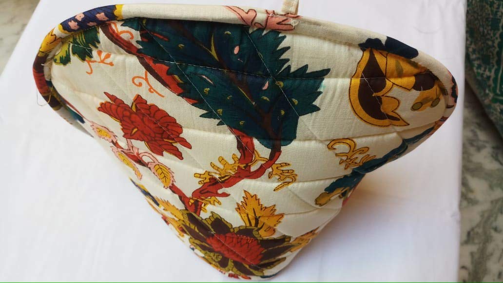 Fashionmart Mandala Tea Cozy Hand Block Winter Tea Kettle Warmer Pot Cover Hot Coffee Handmade Kitchen Décor 1