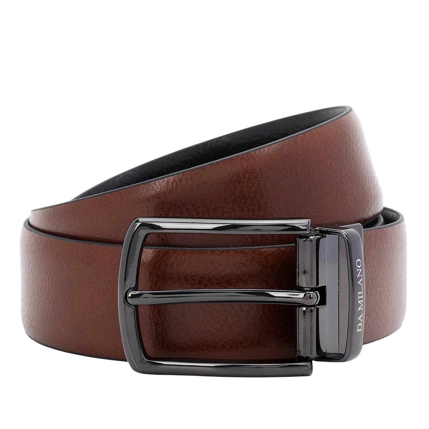 da milano Reversible Leather Belt for Men - Black & Brown (3233D-35R-OL)-picture-23