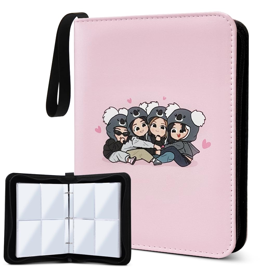 Cute Photocard Binder 400 Pockets Photocard Holder Book with Sleeves Photo Album for Lomo Cards