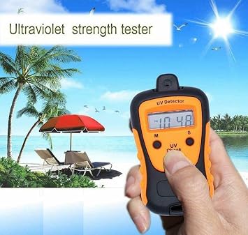 UV Strength Tester Sunlight UV Intensity Meter High Precision Measuring Ultraviolet Light Radiation LCD Digtal Display Handheld UVA UVB Meter Detector (UV Strength Tester)