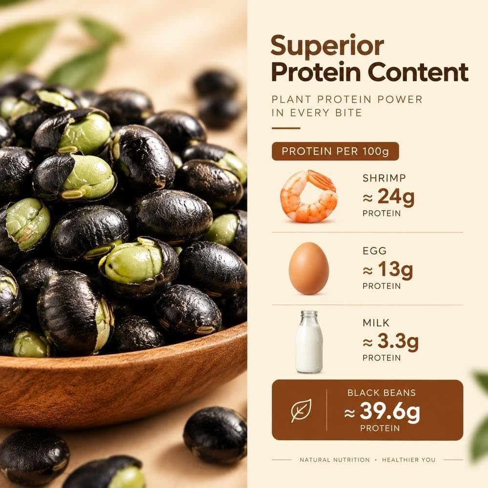 Haricots noirs rôtis, noyau vert, 500g