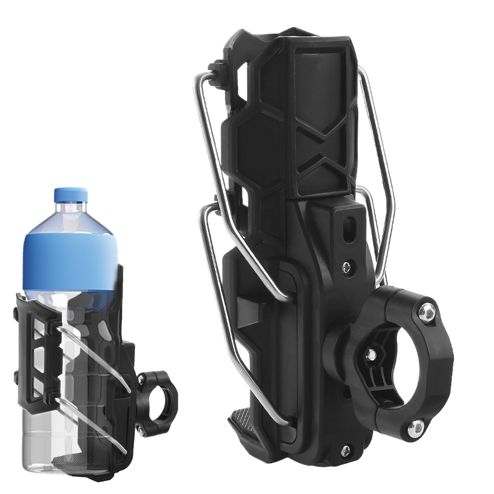 Portabicchieri Per Moto,Supporto Per Tazza Per Moto, Porta Bicchieri Di Plas tica Compatibile Con 3,2-8 Cm Di Dia. Bottiglie Per Bevande, Adatta Per Passeggino Per Bicicletta E ATV