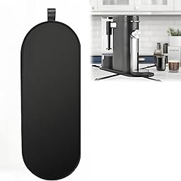 Coffee Machine Mat for Ninja PB051 PB041 Coffee Machine Mat Easy Sliding Coffee Machine Mat Under Coffee Machine Black with Ring