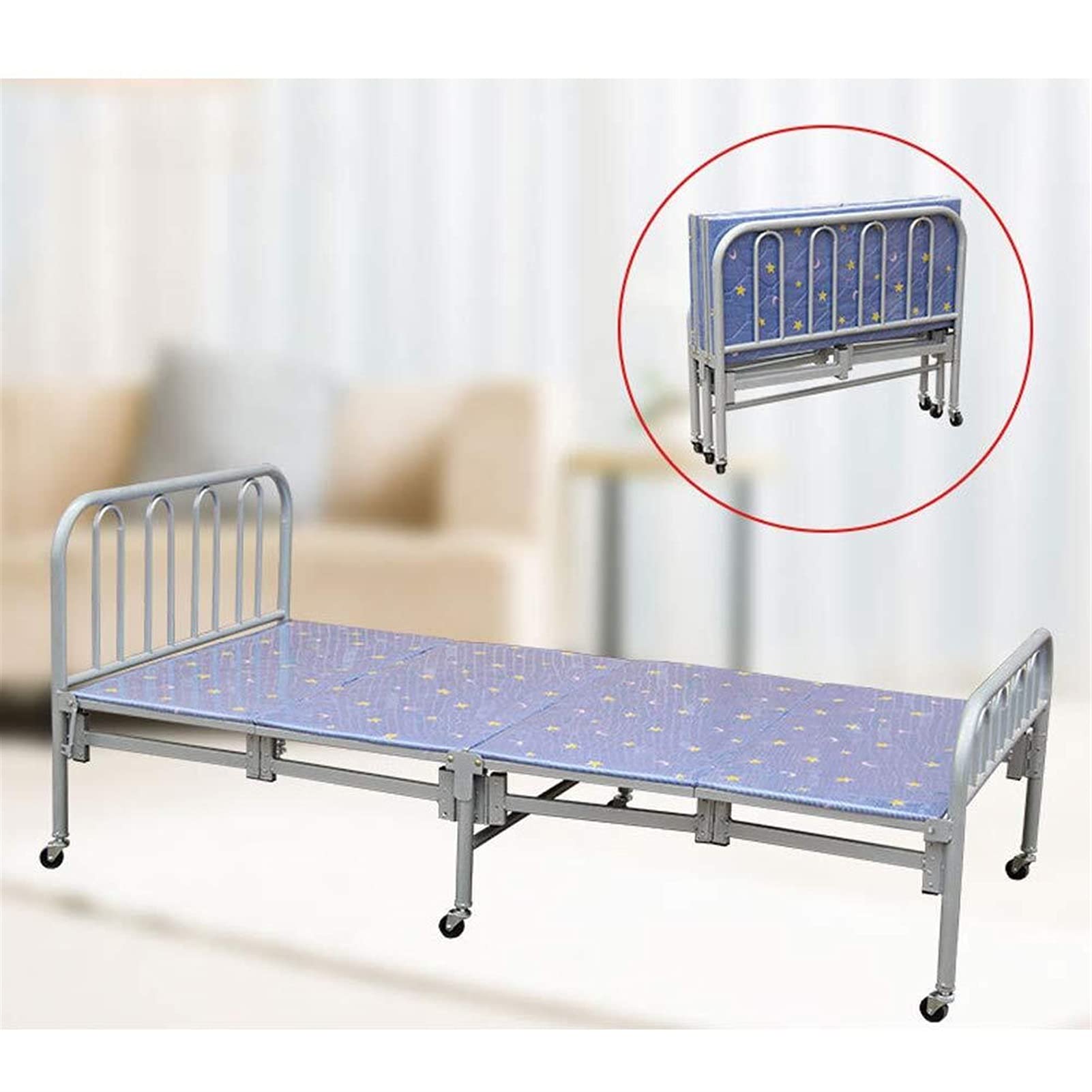 Amazon｜金属の折りたたみベッド - 多機能の折りたたみベッド