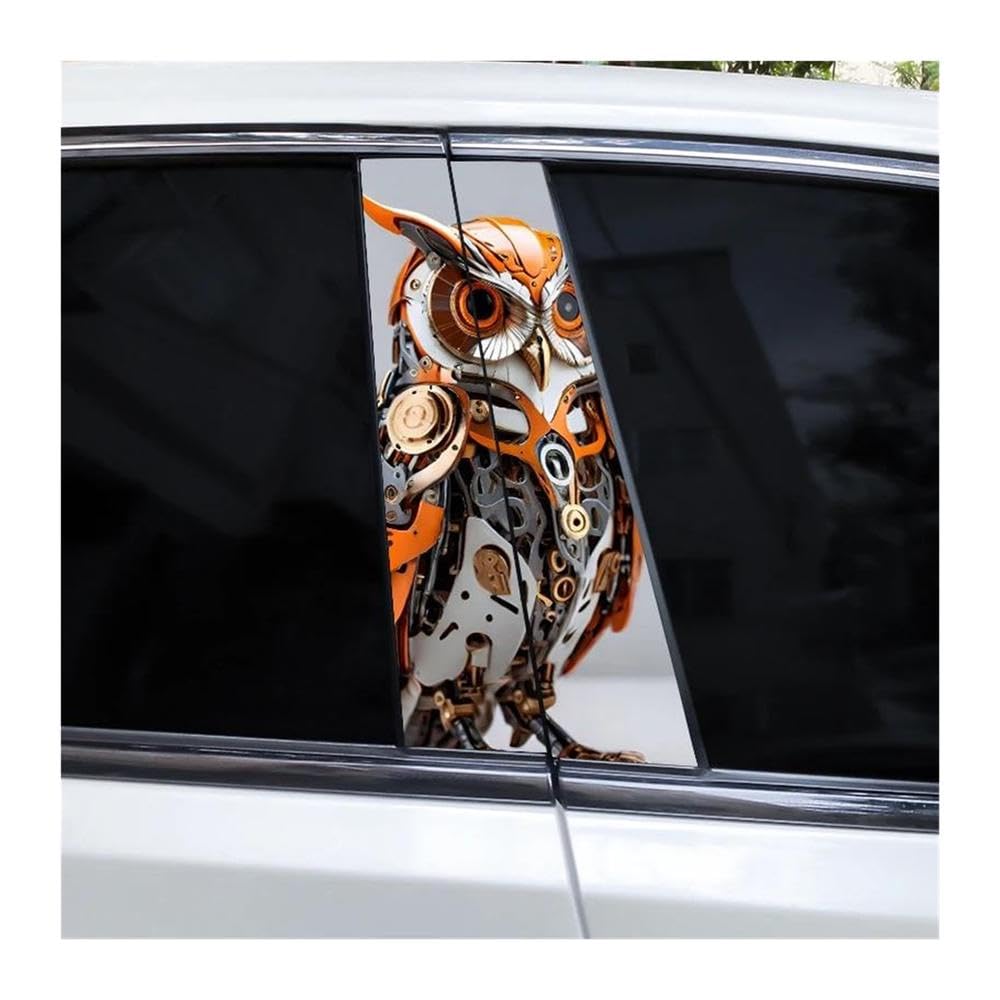 Body Parts 2pcs Car Center Pillar Sticker Zombie Wars Auto B-Pillar Waterproof Protective Film(O)