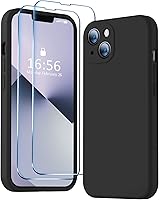 Vista 18 de BossKiss Funda compatible con iPhone 13, silicona de alta calidad mejorada [protección de cámara] [2 protectores de pantalla]