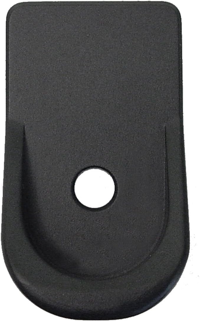 NDZ Performance Finger Extension Magazine Floor Base Plate for Glock 42 .380 ACP Laser Engraved Hardcoat Anodized Aluminum in Black - Plain