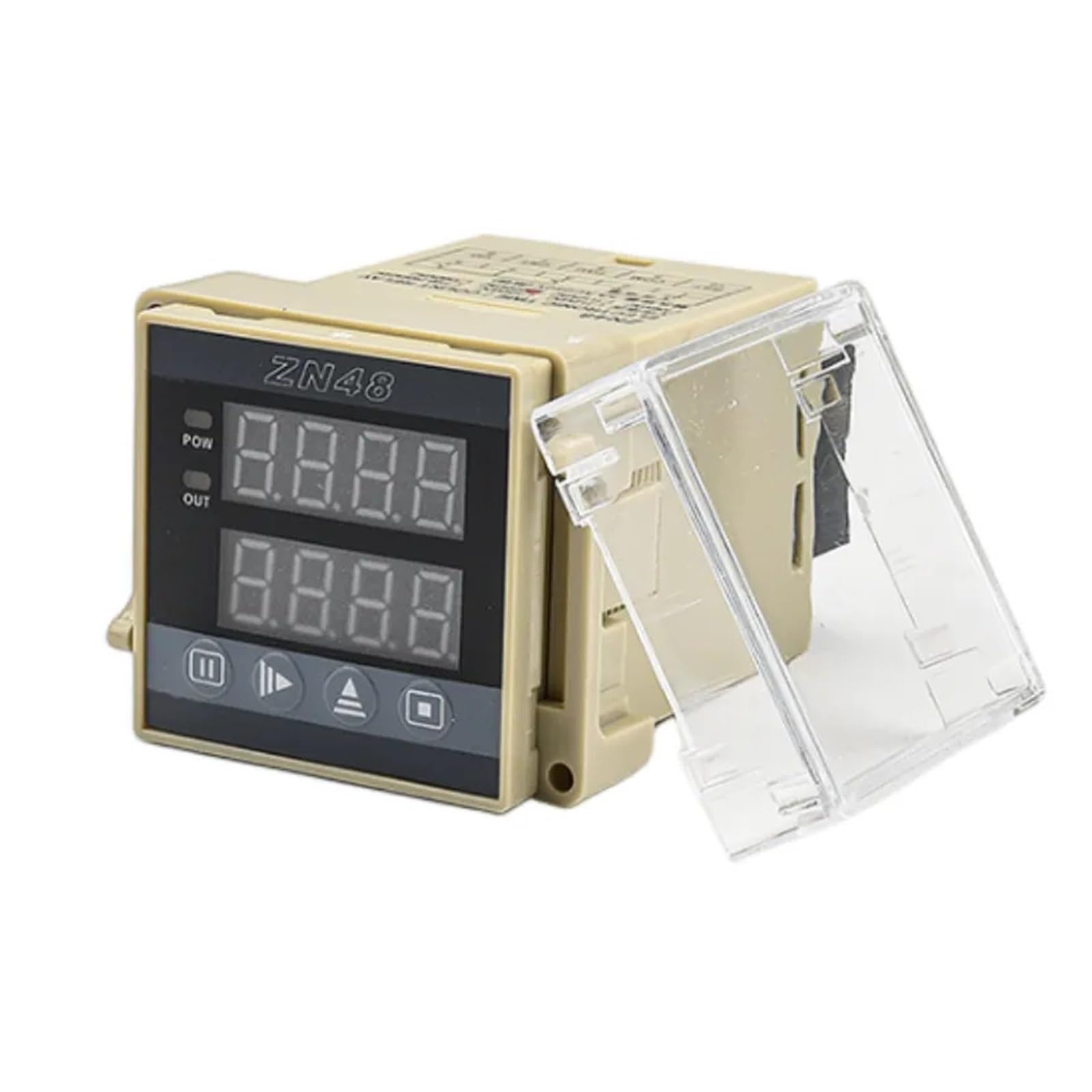 Compteur numérique ZN48 NISZA 48x48mm avec relais à double retard DC 12V