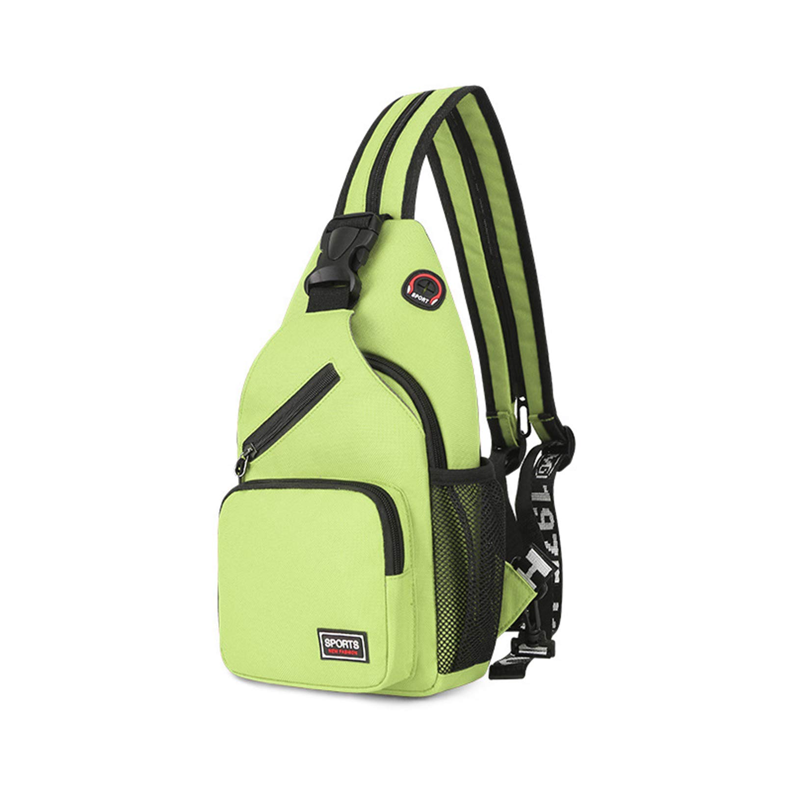 FANDARE Borsa a tracolla da donna con foro per cuffie, borsa a tracolla per ragazza, borsa a tracolla per escursionismo, ciclismo, campeggio, poliestere durevole