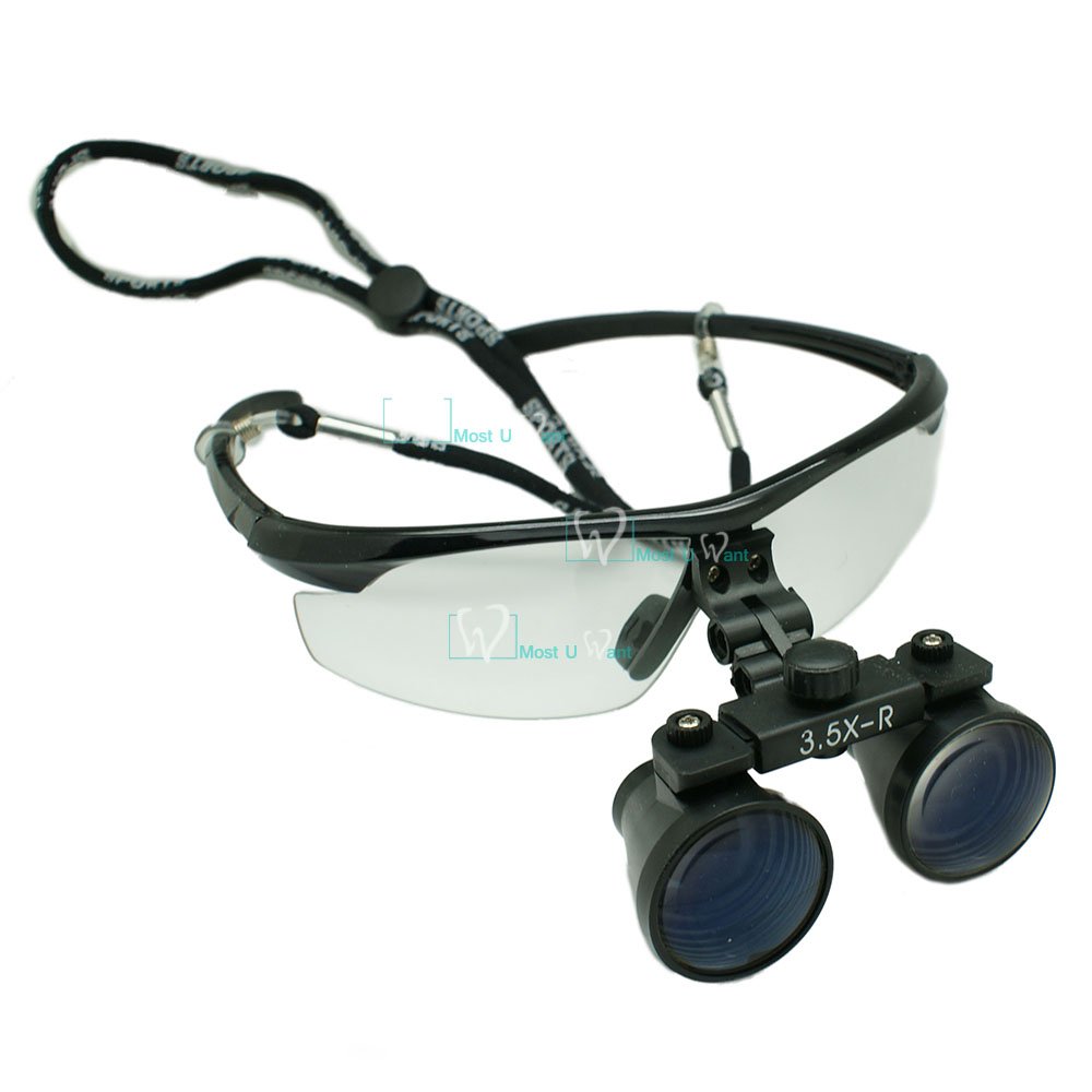 Dental Lab Surgical Medical Binoculaire Eye Loupe Glass 3.5X Amplification MUW