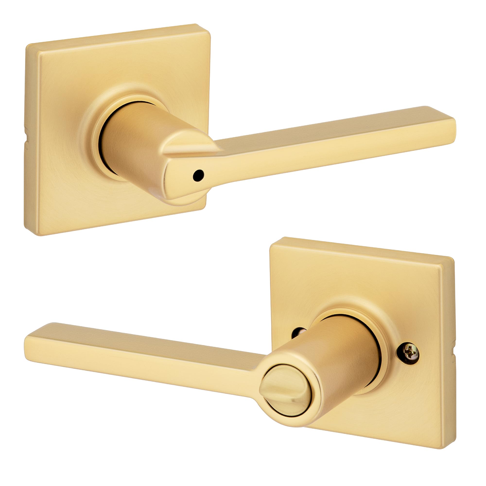 Kwikset Casey Interior Privacy Door Handle with Lock, Door Lever