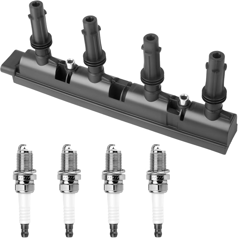 Kit Bobina de Ignição UF669 e Velas de Iridium 2667 Motorevo para Buick Encore, Chevrolet Trax, Cruze e Sonic 1.4L Turbo – 1 conjunto