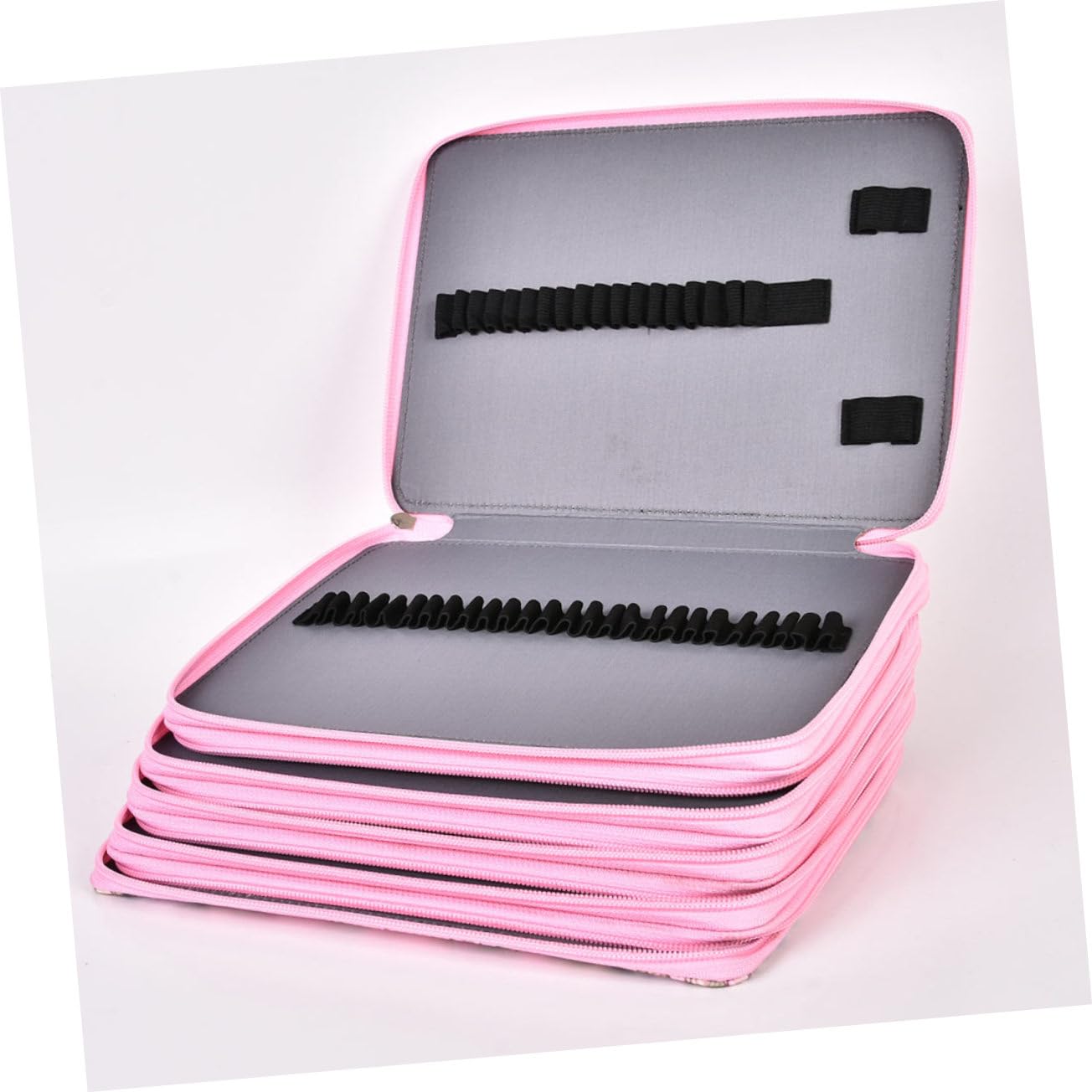 SEWACC Zeichenstifte Etui mit 252 Fächern, Rosa, Henkel