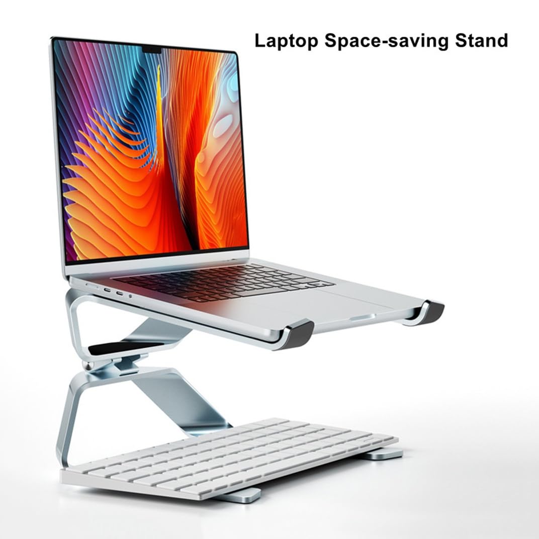 Supporto for laptop da scrivania, supporto di raffreddamento notebook in alluminio ergonomico con angolazione regolabile Supporto per Portatile