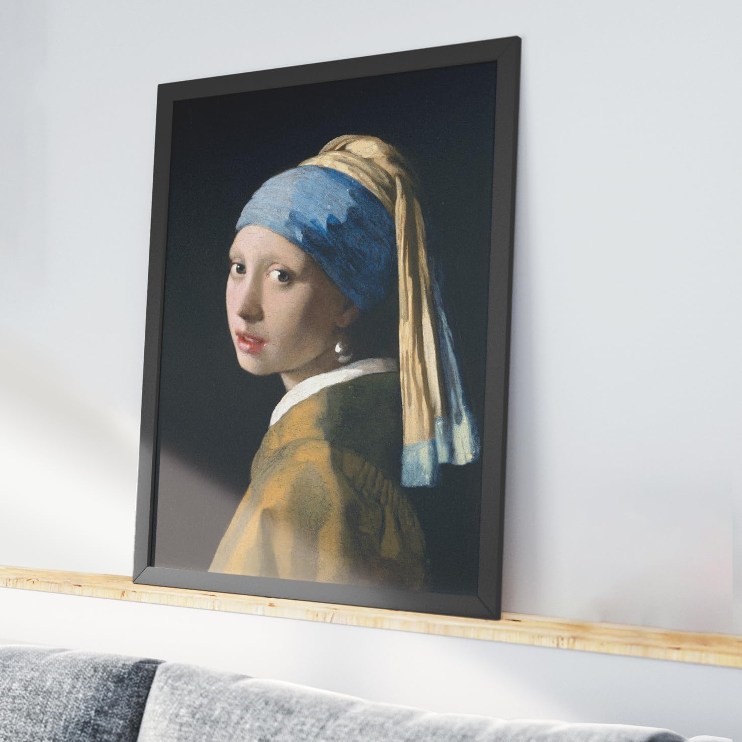 Girl with Pearl Earring Paper, 11.5 x 16 inch (1pc) - Mulberry Paper for Decoupage Furniture Print Crafts