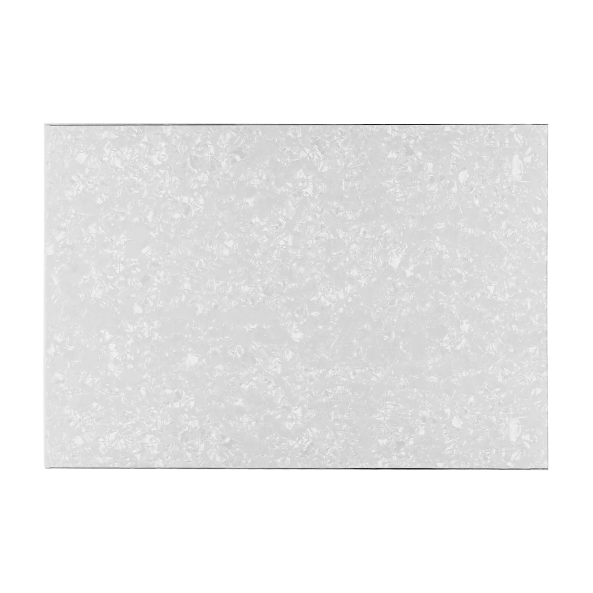 FLEOR Pickguard Material Blank Electric Guitar Scratchplate Sheet for CuSTm ST TL TE Bass Electric Guitar Guard, 4Ply White Pearl