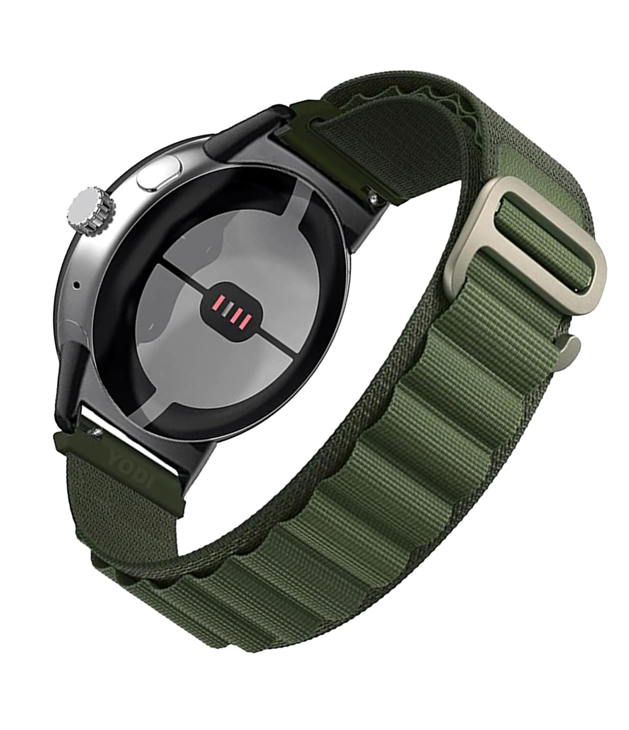 YODI 20mm Nylon G-Hook Watch Strap Band for Boat || Noise || Samsung || Amazfit || Fireboltt || Realme || Redmi || Zebronics || Dizo Smartwatch Only Straps Accessories for Men and Women (BLACK) (B0D77RKTQ9) Amazon Price History, Amazon Price Tracker