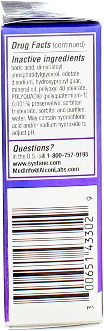 Systane Balance Restorative Lubricant Eye Drops - 10 ml, Pack of 5