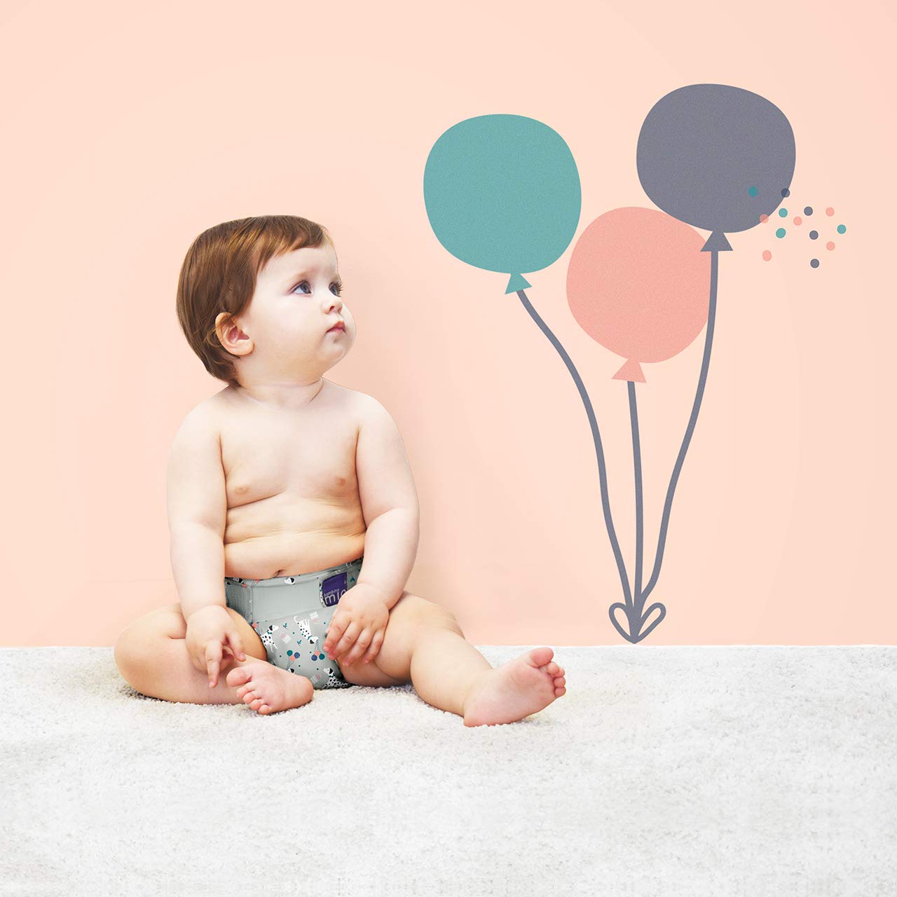 Bambino Mio NKSOX PET2, Miosolo Set Di Pannolini Lavabili, Cuccioli In Festa - 1500 g
