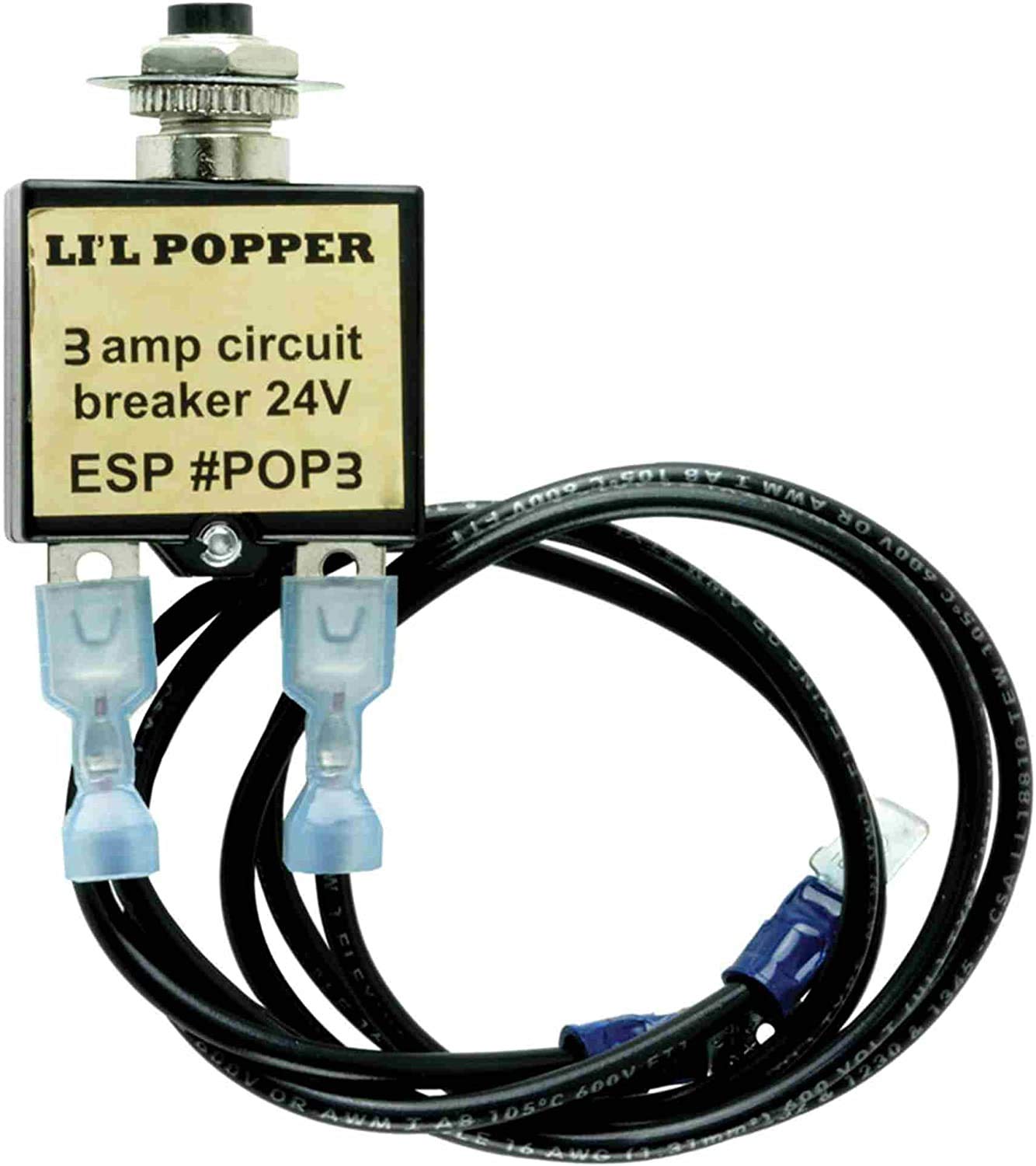 POP3 3 AMP Control Circuit Breaker UL Rated 125/250 Vac Replacement Li'l Popper G33-039