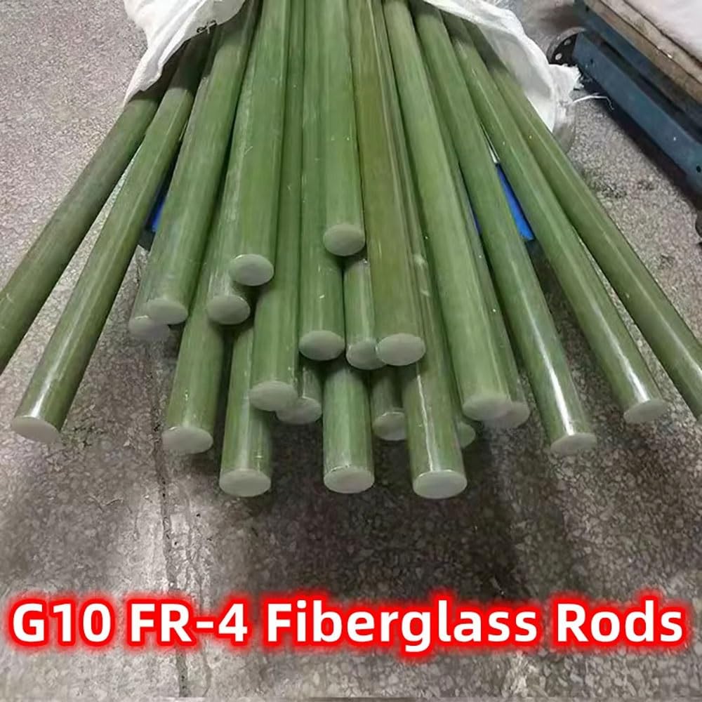 Asta in fibra di vetro G10 FR4 - Aste isolanti in fibra di vetro verde chiaro (diametro 6-45 mm, lunghezza 50 cm) 1 pezzo(Diameter 8mm)