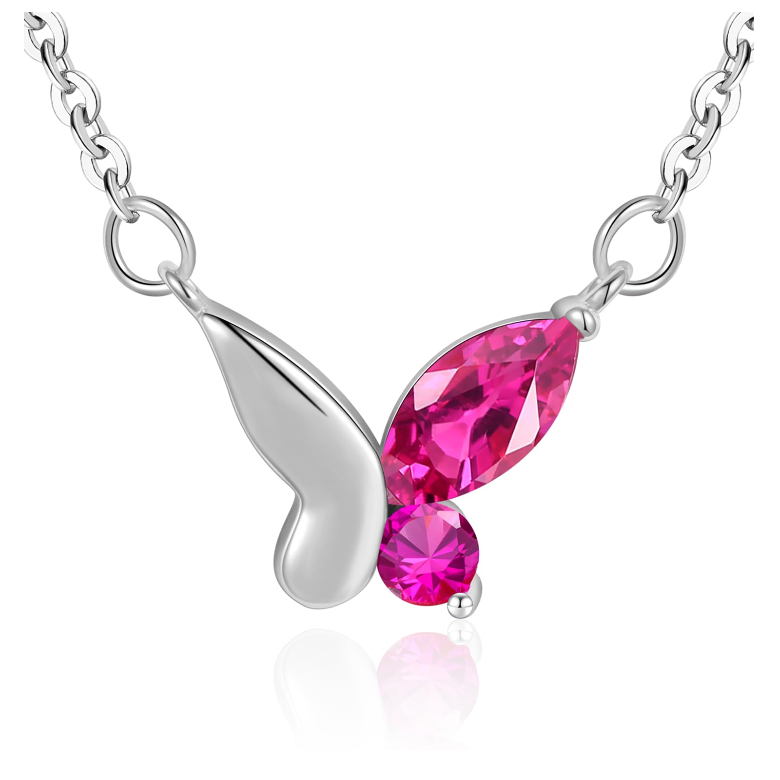 A-Z Initial Necklace for Women in 925 Sterling Silver Personalized Necklace with Silver Letter Necklace with Cubic Zirconia Adjustable Silver Jewelry for Women — view 29