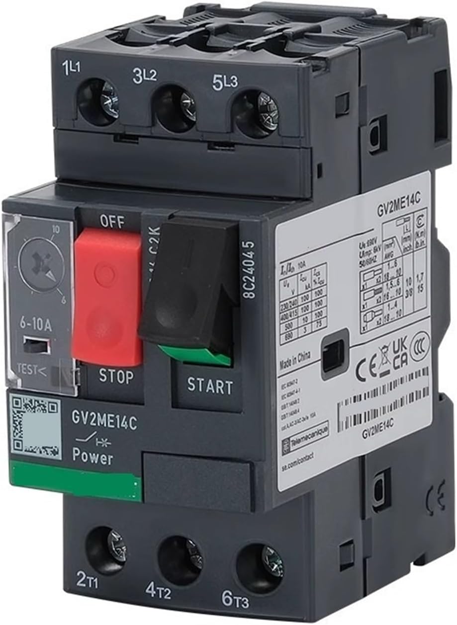 Motor Protector GV2ME07C Thermal Magnetic Motor Protection Circuit Breaker Motor Protector Switch(GV2ME21C17-23A)