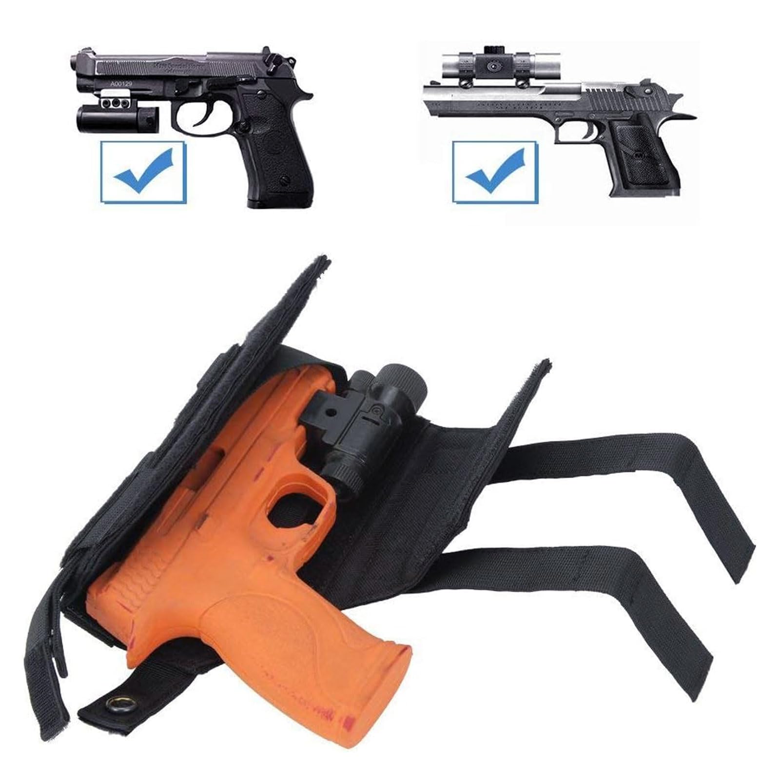 EXCELLENT ELITE SPANKER Taktische Verstellbare Pistolenholster für M1911 Glock 17 G18 G19 G26 G34 XD-45acp CZ P-10C Molle Holster