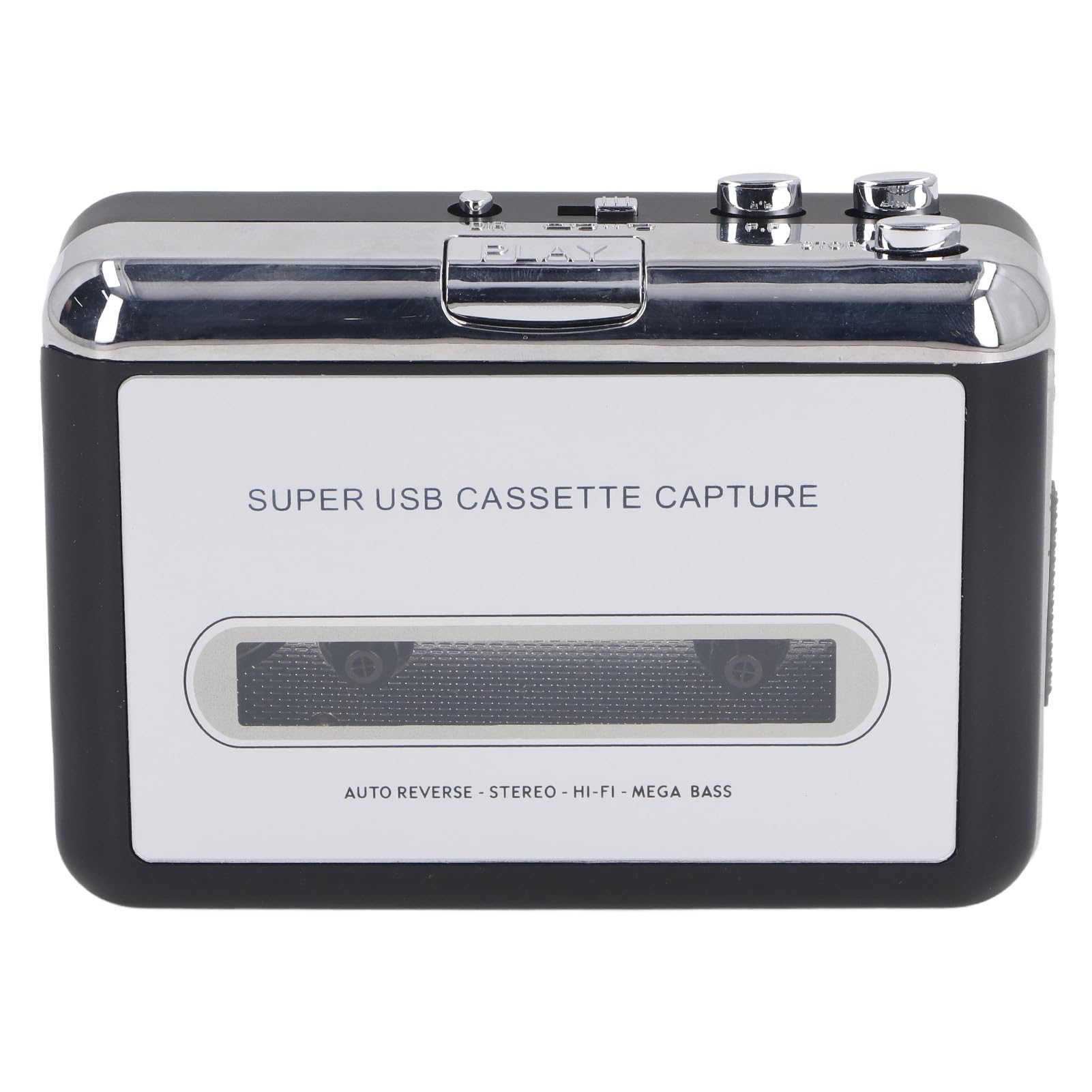 Reproductor de casete portátil, convertidor de casete USB a MP3 con auriculares, adaptador de reproductor de cinta de casete portátil para capturar música a CD,
