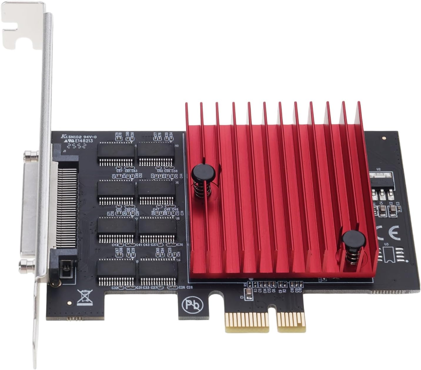 PCIE to 8 Port RS232 Port Card Communication Main Board to Expansion WCH384 Low Profile Bracket Accessories Printer