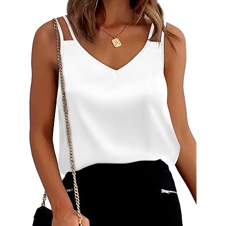 Women's White Silk Tank Top: Effortless Elegance and All-Season Comfort