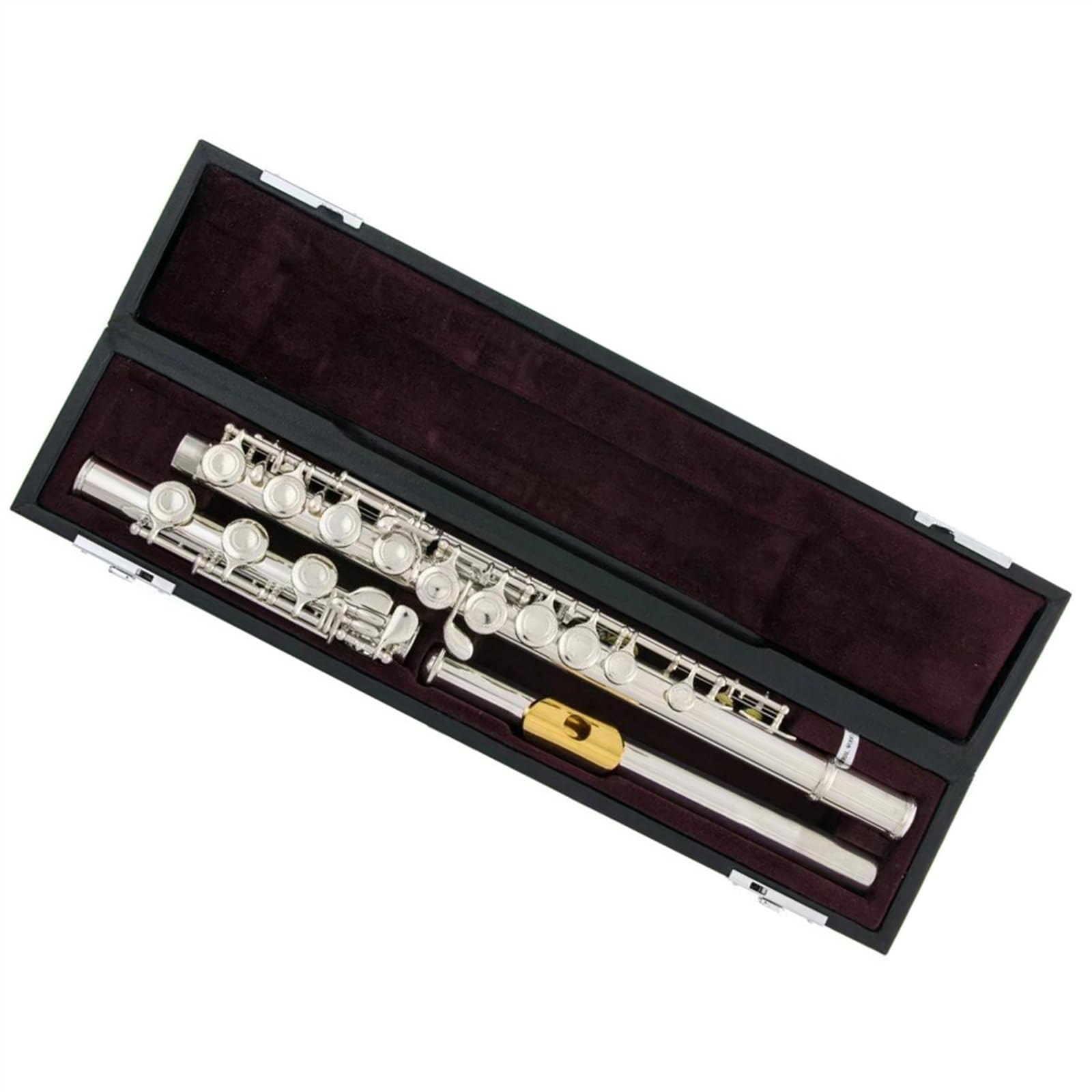Professionale Flauto Traverso 17 Fori Chiusi Fori Placcati In Argento Testa Di Flauto Studente Flauto Traverso Chiave C Con Chiave E