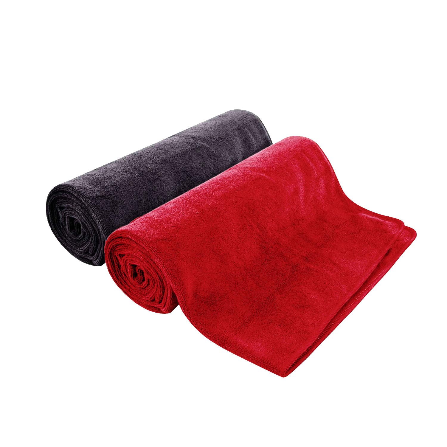 MAXOSHINE Napkins for Hand Towels-Super Soft Quick Dry Gym Sweat Towels-Microfiber Towel for Hand Face Home Sports-40 x 60 cm (Set of 2, Red/Grey) (B0B88S6WSJ) Amazon Price History, Amazon Price Tracker