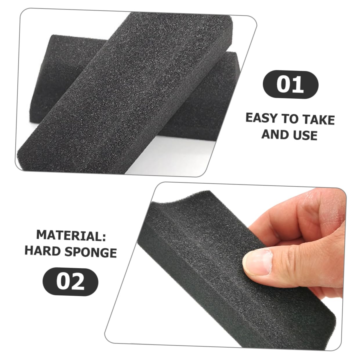 Healeved 15piezas Esponjas De Limpieza Para De Cepillos De Recorte y Recogida De Pelo Esponjas De Cabello Para Fregadero y Cara Diseño