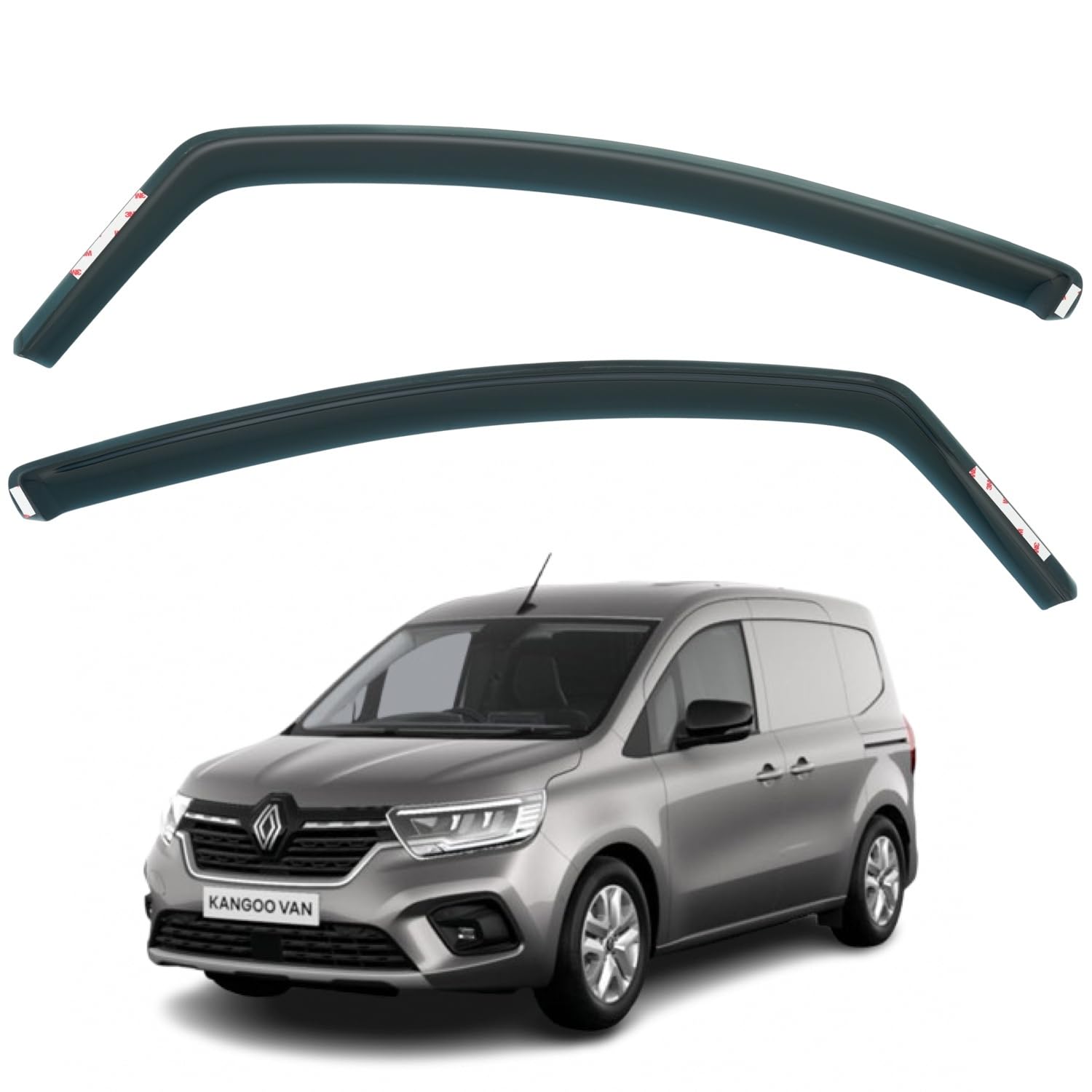 Juego de 2 deflectores de viento compatibles con Nissan Townstar para Mercedes Benz CITAN Clase T para Renault Kangoo 2022 2023 2024 2025 2026.
