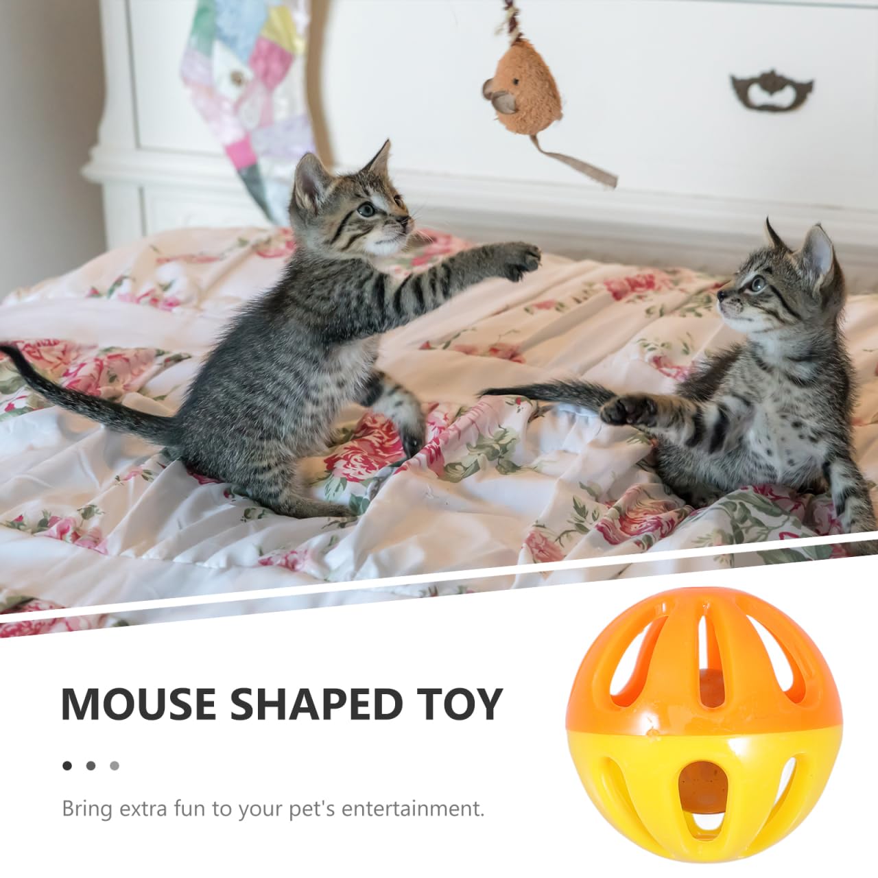 BESPORTBLE Cat Toy Balls with Bells 10-Pack Plastic Hollow Bell Balls for Indoor Kitten Play Chew and Interactive Entertainment - Image 4