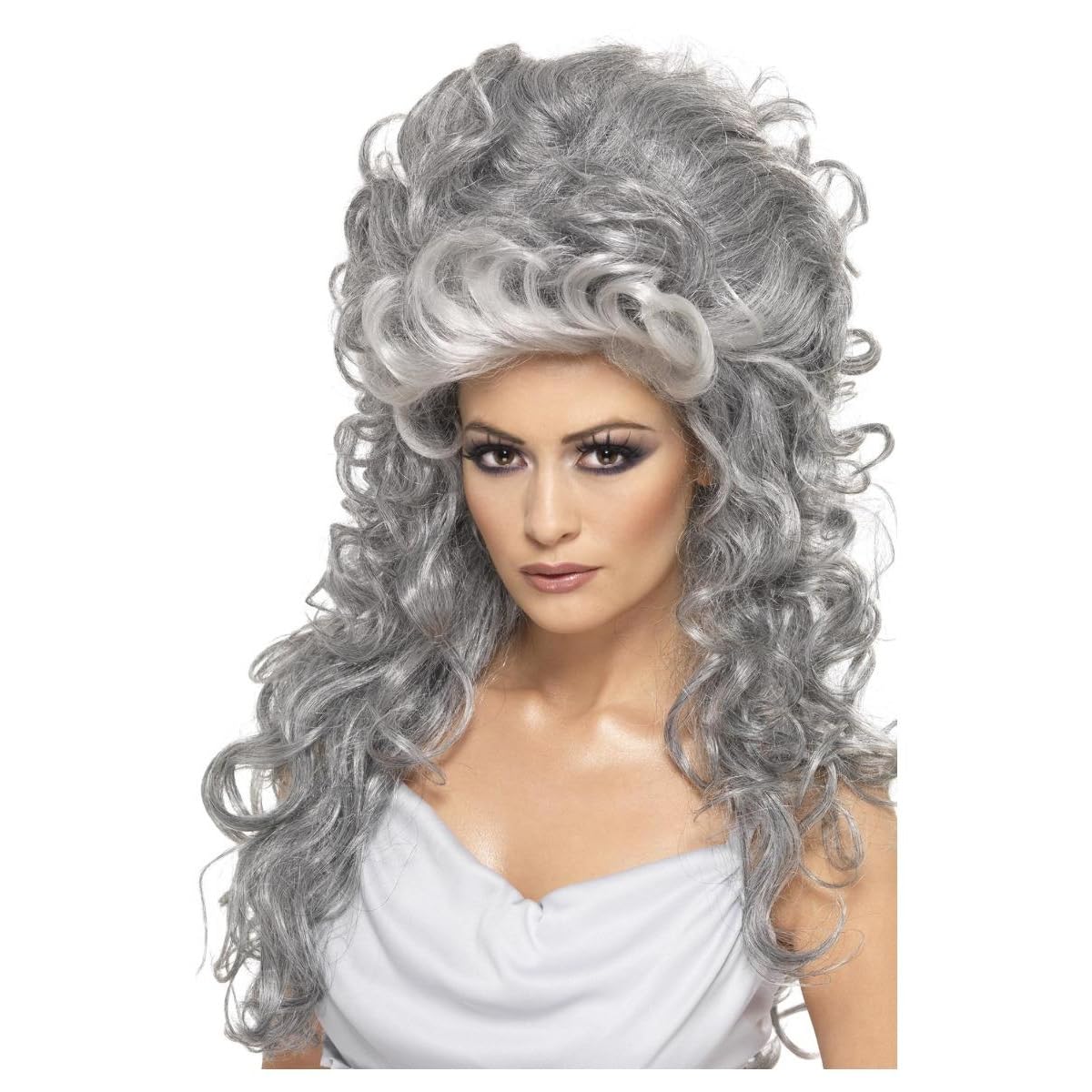 Smiffys Womens/Ladies Medeia Witch Beehive Wig (One Size) (Grey)