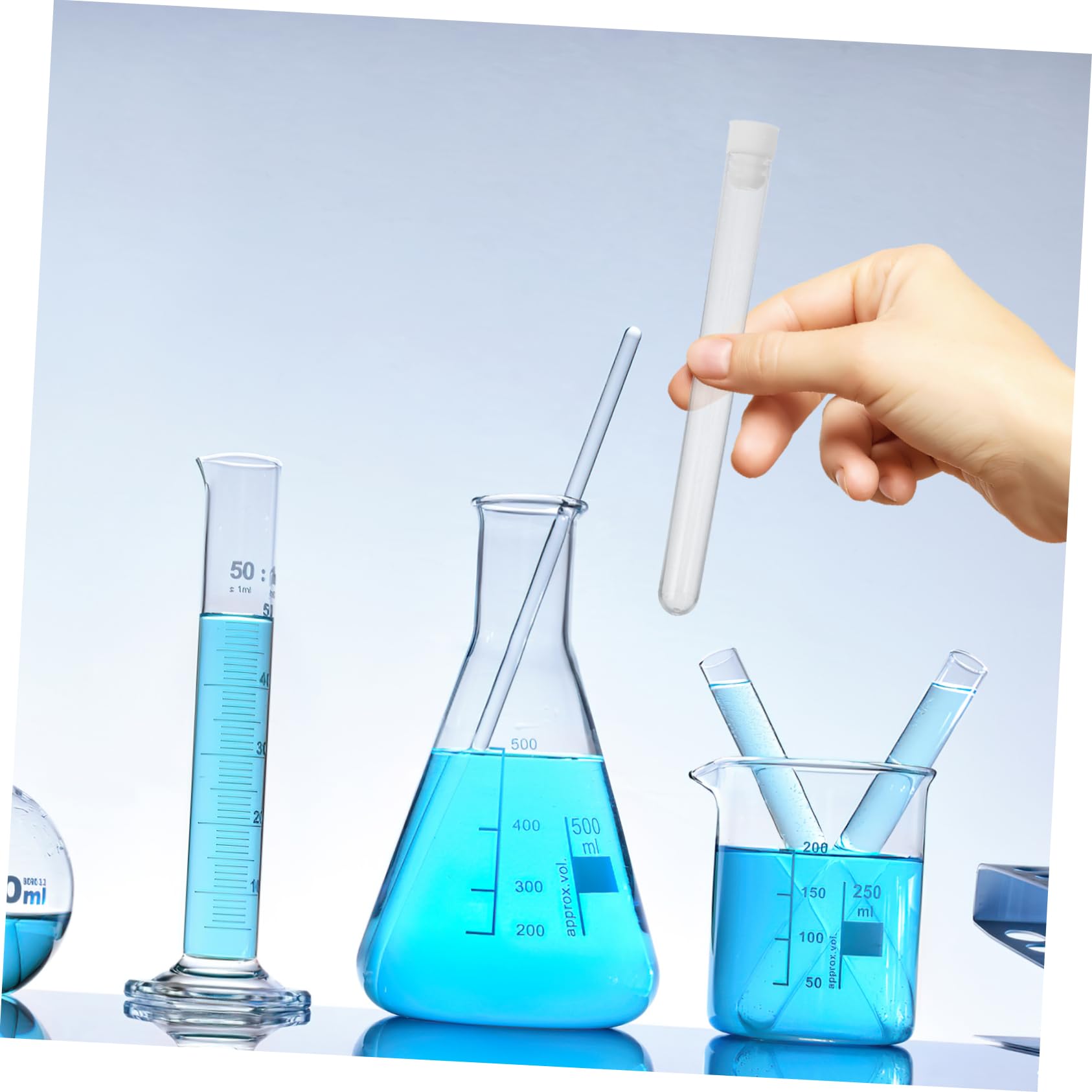 Gatuida Provette in Plastica 100 Pezzi Coperchio Sicuro e Design Compatto per Piccoli Oggetti e Perline Uso in Laboratori e Case