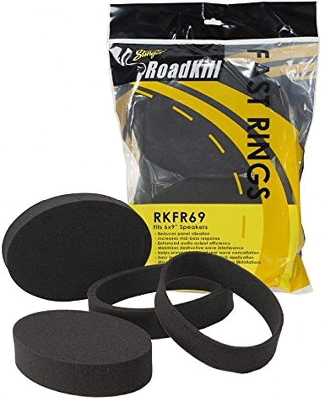 Kit de anéis acústicos de espuma STINGER Road Kill RKFR69 para alto-falantes 6 x 9 – 3 peças