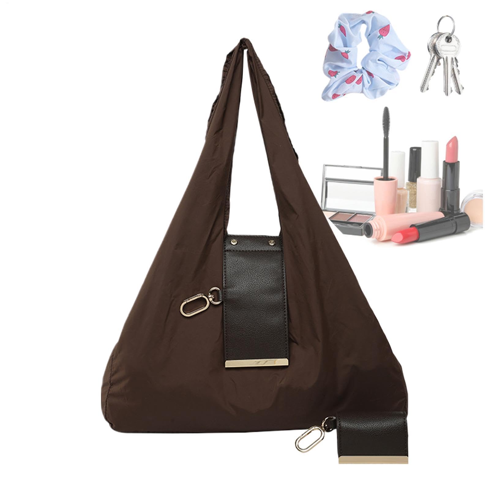 Keychain Foldable Tote Bag, Lightweight Shopping Bags With Key Ring