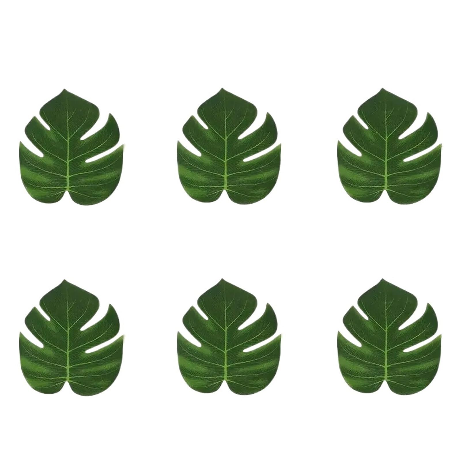 Artificial Foliage Stems Artificial Tropical Palm Leaves Jungle Party Golden Stems Leaf Decoration Table Wedding Birthday Decor Fake Plants(Color6)